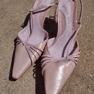 VTG Ginni Bini pink heels size 9M